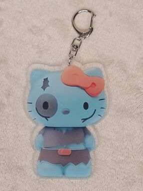 Hello Kitty Plastic Halloween Zombie Keychain